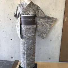 未着用 白大島紬 大島紬 小紋 フルセット たとう紙付き 正絹 - メルカリ