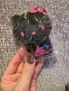 ハローキティ ぬいぐるみボールチェーン ピンク＆ブラック