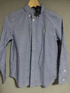 Ralph Lauren 青のギンガムチェック M