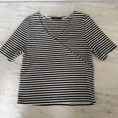 EMODA カシュクール ボーダー 半袖 Tシャツ Mサイズのサムネイル