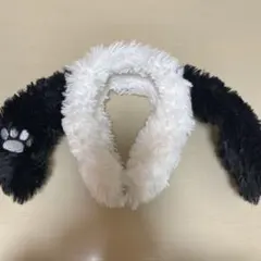 犬耳カチューシャ ブラックホワイト