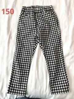 branshes チェック柄 ロングパンツ９部丈 150cmのサムネイル