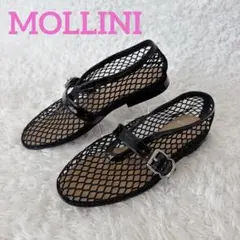 【美品】Mollini メッシュストラップシューズ 36のサムネイル