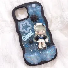 S12 スマホケース デコ iPhone 量産型 平成女児 地雷 デコ電