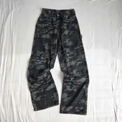 vintage 90s カーゴパンツ デニム 迷彩ミリタリー Y2K ストリート