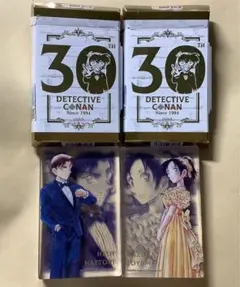 名探偵コナン　30周年　コナン展　中国限定　アクリルブロック　平次　和葉