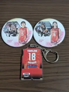エアリービーズ　バッジ&キーホルダーセット