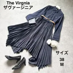 TheVirgnia シャツ　シフォン　プリーツ　ワンピース　ザヴァージニア