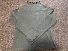 ［美品］リブカットソー カーキ