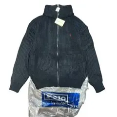 90s POLO ラルフローレン ドライバーズニット ジャケット 刺繍