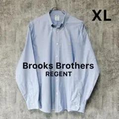 ✅【Brooks Brothers】長袖BDシャツXLオックスフォード刺繍ロゴ