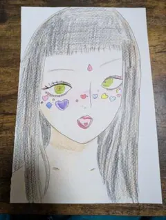 創作 手描きイラスト アナログイラスト オークション - メルカリ