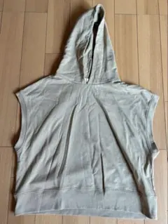 【試着のみ】NANO universe LB.04ミニ裏毛フードベージュ フリー