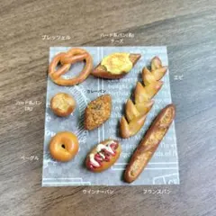 ミニチュア フード パン 【カレーパン・ウインナーパン入り♪パン８種セット】