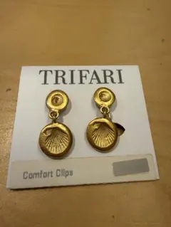 TRIFARI Comfort Clips イヤリングセット　ゴールド　シェル柄のサムネイル