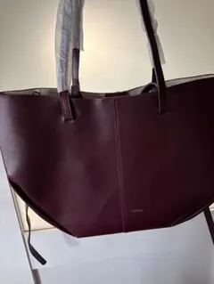 バーガンディ トートバッグ 合成皮革