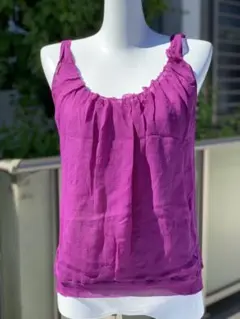 クロエ Chloe 紫 パープル ノースリーブ タンクトップ T34のサムネイル