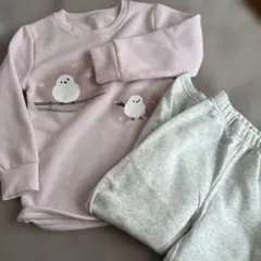 パジャマ　子供用パジャマ　120センチ　上下セット　ピンク