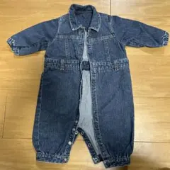 コムサイズム　デニムカバーオール·ロンパース　50〜70