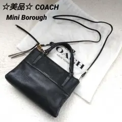☆美品☆COACH コーチ ミニ ボロー 2WAY ショルダーバッグ ブラック