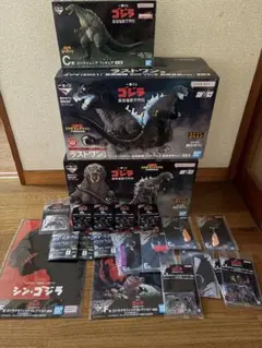 一番くじ ゴジラ 最強怪獣王列伝 A賞 C賞 ラストワン賞 下位賞セット