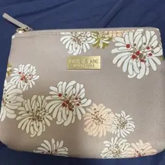 最終値下げPAUL & JOE 花柄ポーチ ベージュ