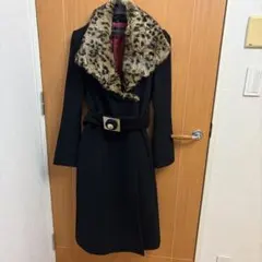 リアルシープレザー フォックスファー ムートン ロングコート XL 