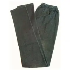 新品★デニム風 綿 スパッツ/ストレッチ レギンス パンツ /コットン/黒