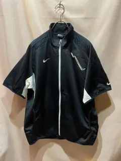 Nike ジップアップ 半袖　テック　シャツ 黒 Old ナイキ