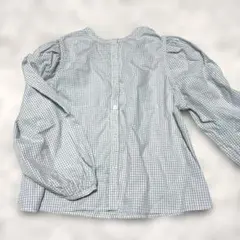 ギンガムチェック 長袖シャツ Mサイズ