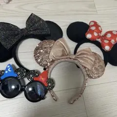 ミニーカチューシャ　花嫁カチューシャ　イースターカチューシャ　サングラス