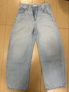 b*m様 ユニクロ バギーバレルレッグジーンズ 32 デニム