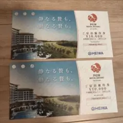 2万円分 PGMホテルリゾート沖縄 宿泊優待券 旅行 ゴルフのサムネイル