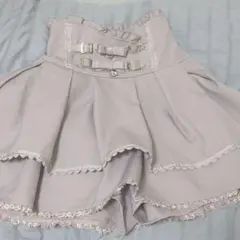 LIZLISA 2連リボンベルトスカパン ピンク