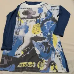 TRUNK。ヒロココシノ。アート柄。ロングシャツ。