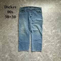 00s【Dickies】ディッキーズ（38×30）ペインターデニムパンツ＊極太