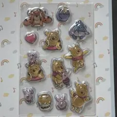 ディズニーシール プーさんシール おすそ分け 立体シール プクプクシール
