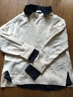 earth music&ecology レイヤードニット