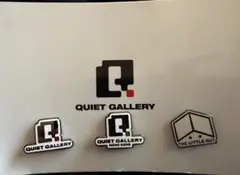 QUIET GALLERY THE LITTLE HUT ピンバッジ 3点セット