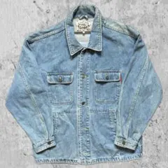 90s vintage デニムジャケット風カバーオール