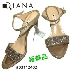 Diana ゴールド グリッター ストラップサンダル　22.5cm