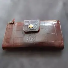 イルビゾンテ IL BISONTE 長財布 クロコ型押し ブラウン
