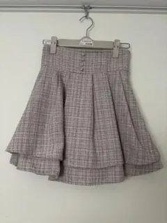 evelyn ツイード ミニスカート ピンク