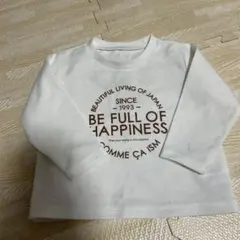 COMME CA ISM 長袖カットソー 100cm ホワイトのサムネイル