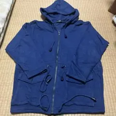 ネイビー フルジップパーカー 130