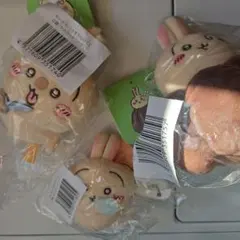 ちいかわうさぎだらけくじD賞マスコットハサミカヌレE賞ぬいバッジぐ〜セット売り