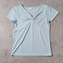 【美品】any sis エニィスィス ツイストカットソー 水色 2 M