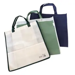不織布　トートバッグ　エコバッグ　ショッピングバッグ　3点セット