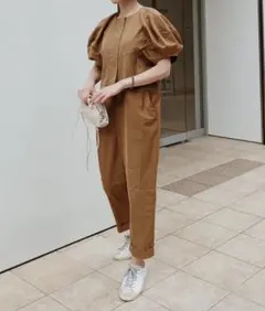 【美品】machattマチャット　Uネックオールインワン　サロペット machattのオールインワン・サロペットを使った人気ファッション