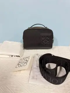 ブラックレザー ショルダーバッグ*-*